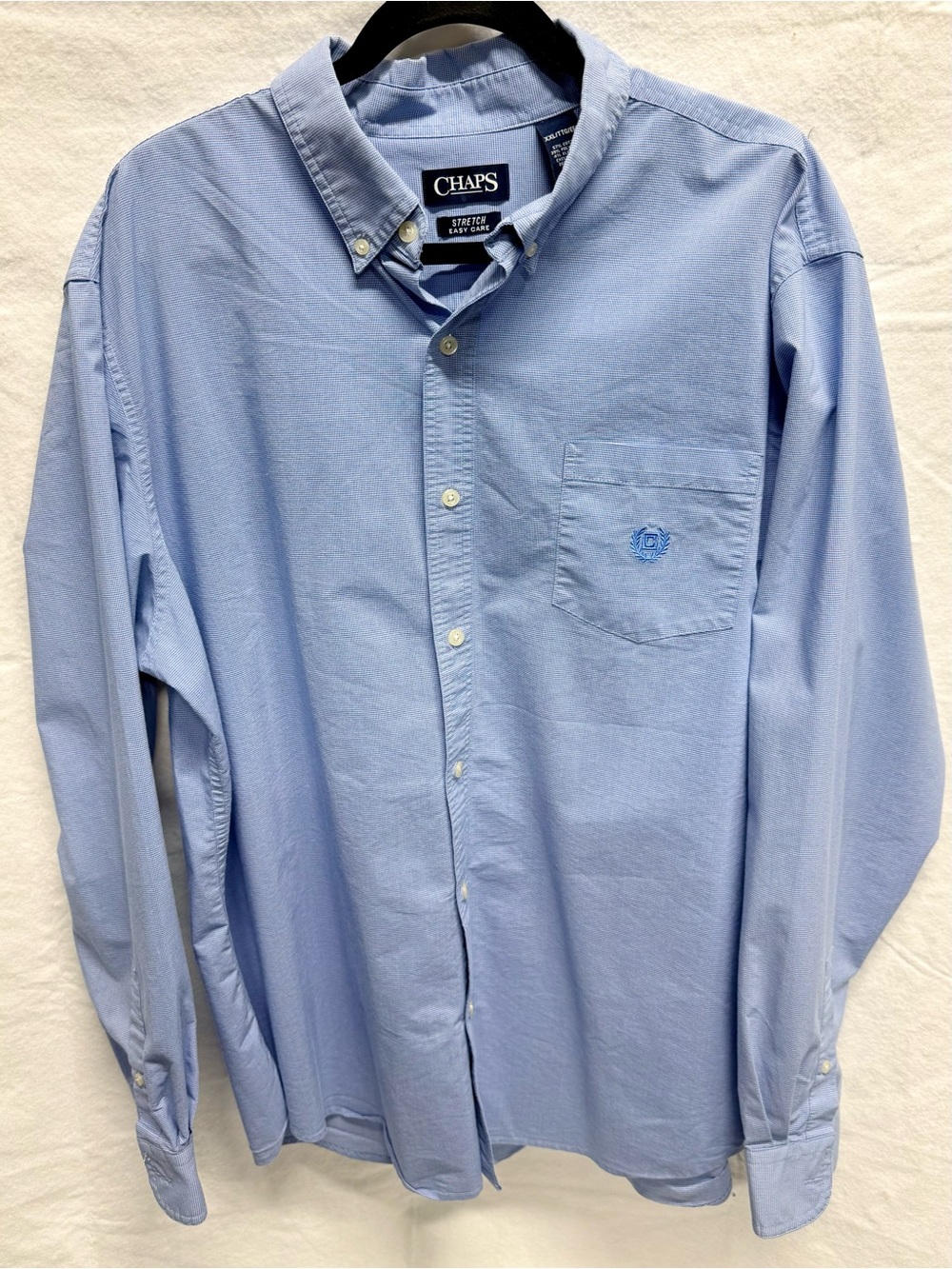 Chaps Light Blue Men's Button-Down Casual Shirt